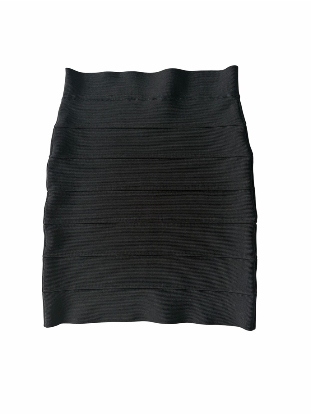 BCBGMaxAzria Simone Black Bandage Power Skirt Size Medium - Picture 2 of 7